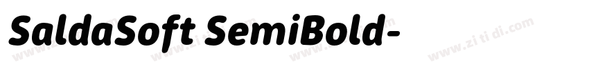 SaldaSoft SemiBold字体转换